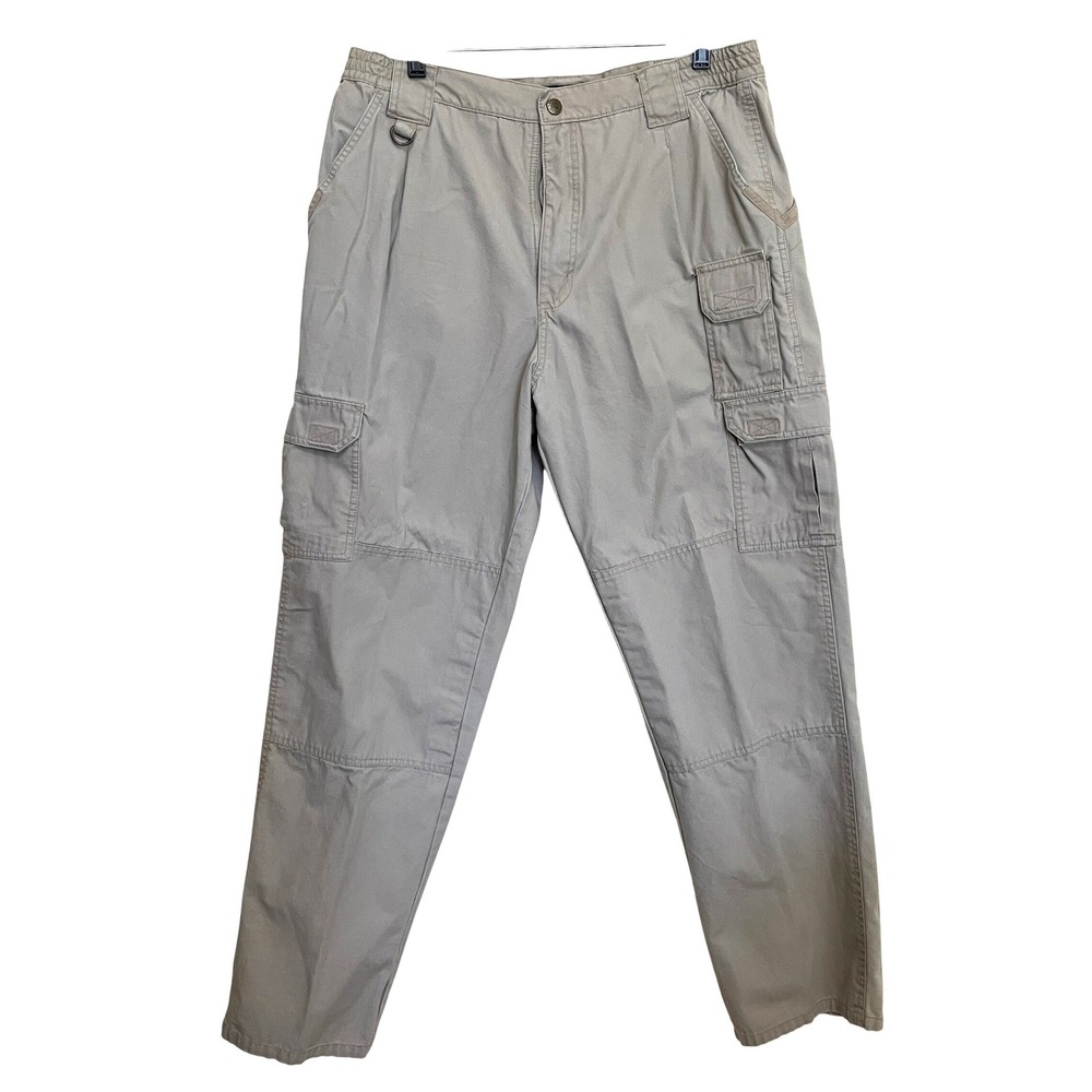 5.11 Tactical‎ Series 74251 Mens Cargo Pants Khaki Tan Cotton Canvas 36x34